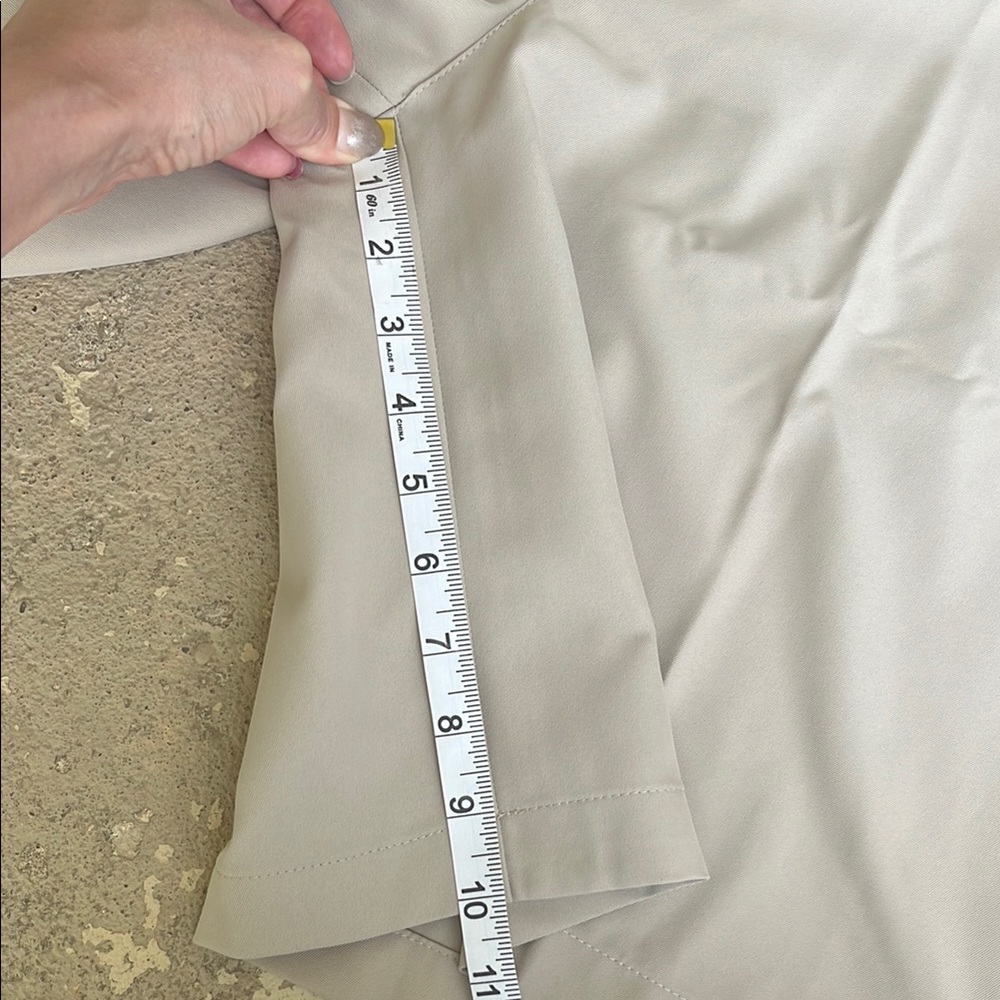 Izod Golf Men's Light Tan Flat Front Shorts - Picture 13 of 15
